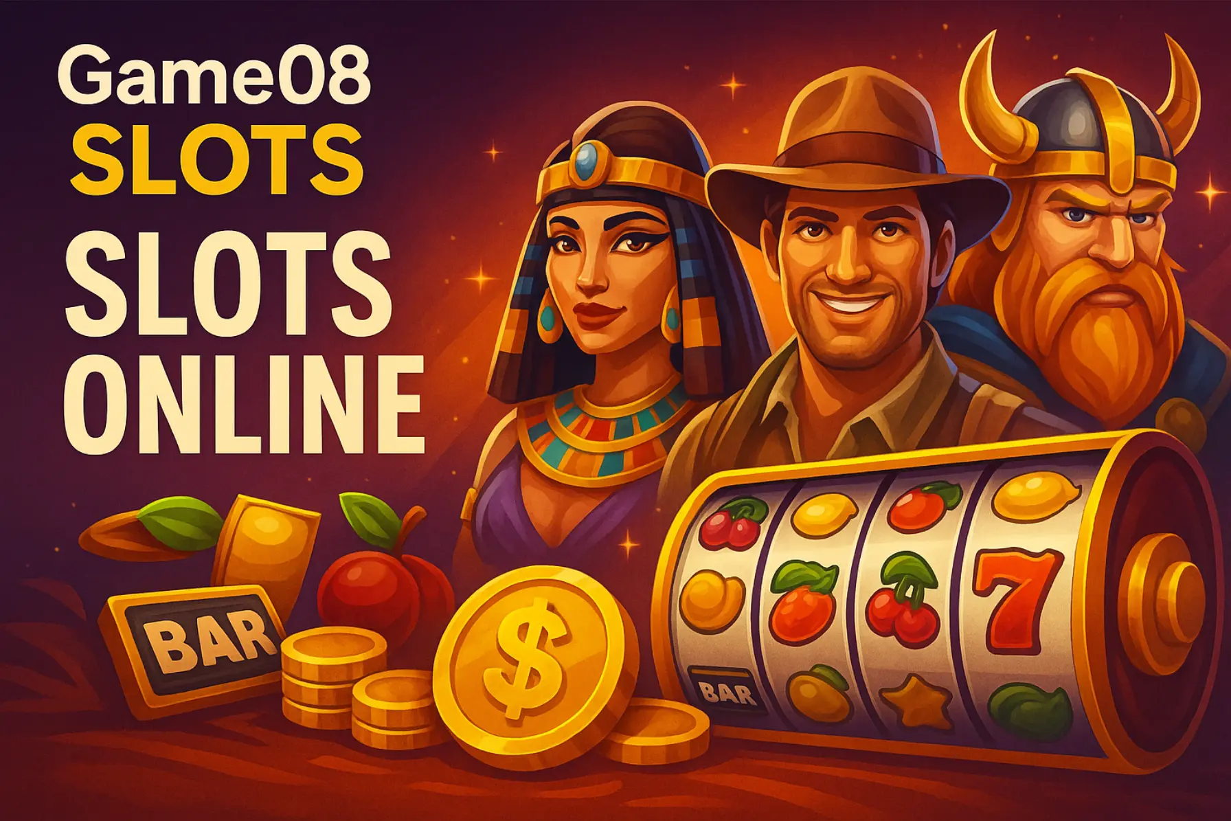 Explore o mundo das slot machines no Game08 Casino